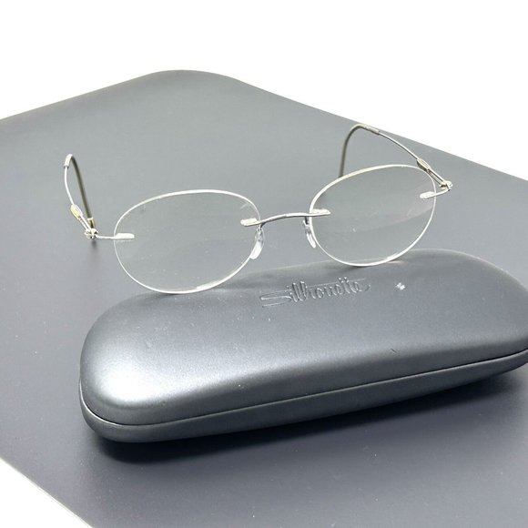 Titanium rimless eyeglasses silhouette hotsell